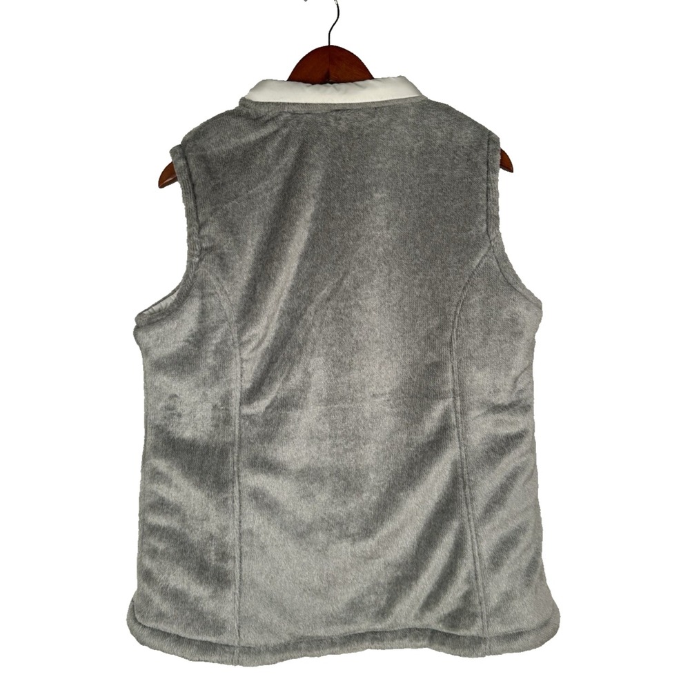 Free Country Reversible Puffer Vest Woman's Large White/Gray EC - Picture 14 of 16